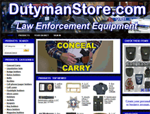 Tablet Screenshot of dutymanstore.com